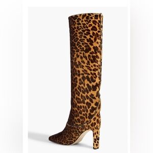 Jimmy Choo Mahesa leopard calf hair boot size 37.5